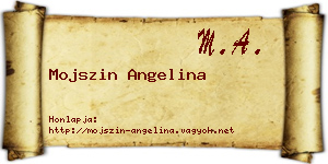 Mojszin Angelina névjegykártya
